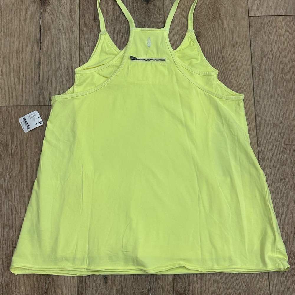 Free People Hot Shot Mini Dress (Sour Citrus) - Picture 5 of 5